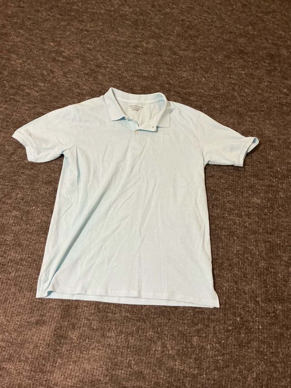 Calvin Klein Jeans Light Blue Short Sleeve Polo Shirt XL